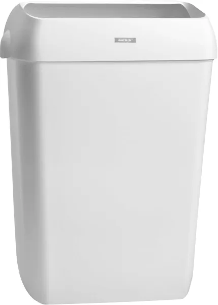 Katrin waste bin, 25 L, waste paper bin with lid, white