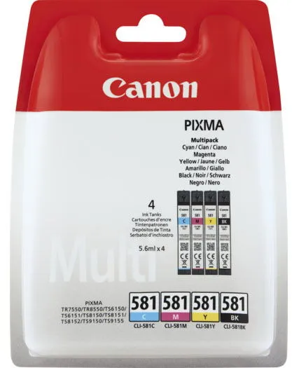 Canon CLI-581 Multi-Pack Ink Cartridge Multicolour