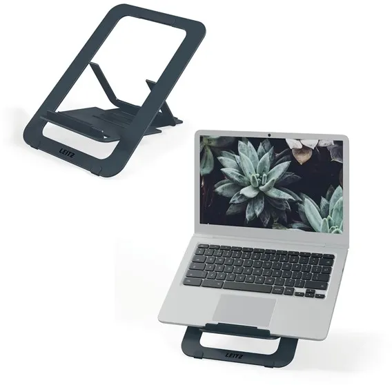 Leitz Ergo aluminium ultra-flat adjustable laptop stand