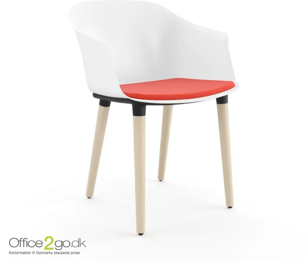 Polytone C chair - Ash legs - seat cushion