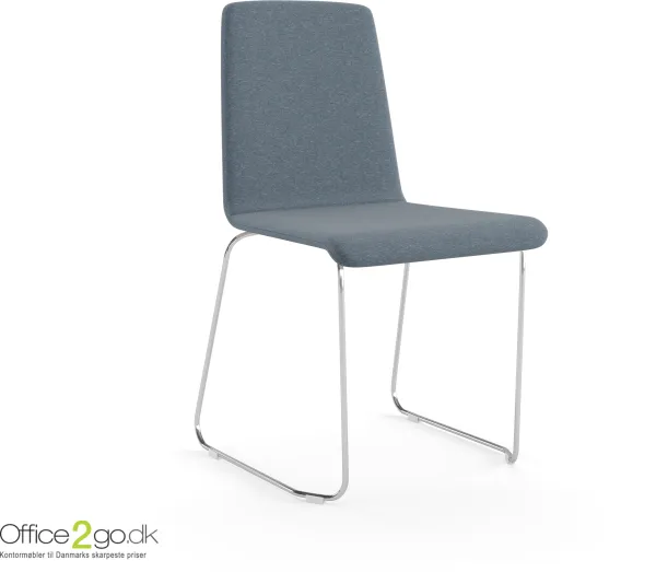 Moon chair - with sled base - upholstered