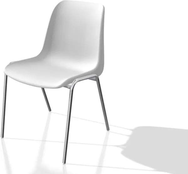 Gitte - Guest/canteen chair.