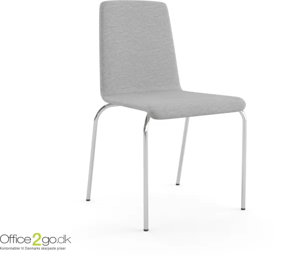 Moon chair - chrome legs - upholstered