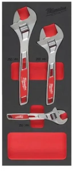 Milwaukee Adjustable Spanner Set with Insert