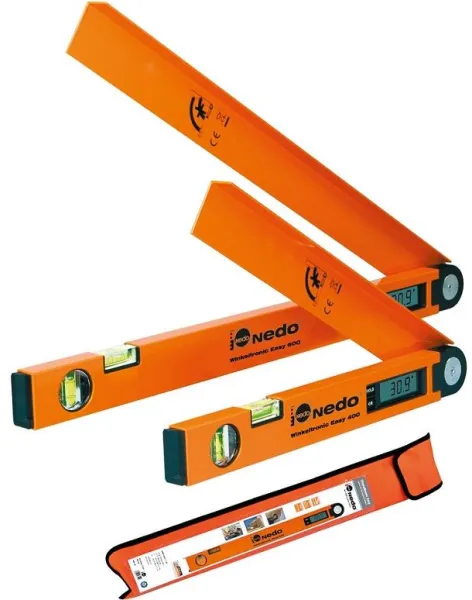 Nedo Digital angle gauge 400mm 0-200°