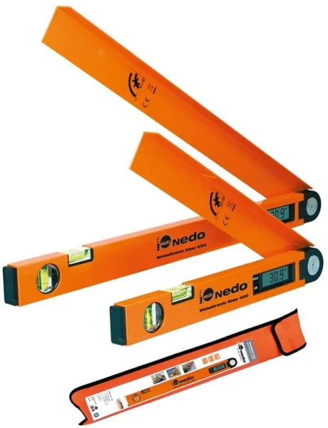 Nedo Digital angle gauge 600mm 0-200°